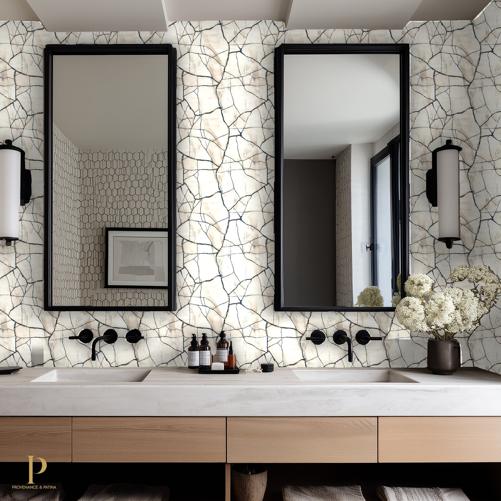 Crackled Porcelain Medium Repeat - Blanc — 03 Mockup 02
