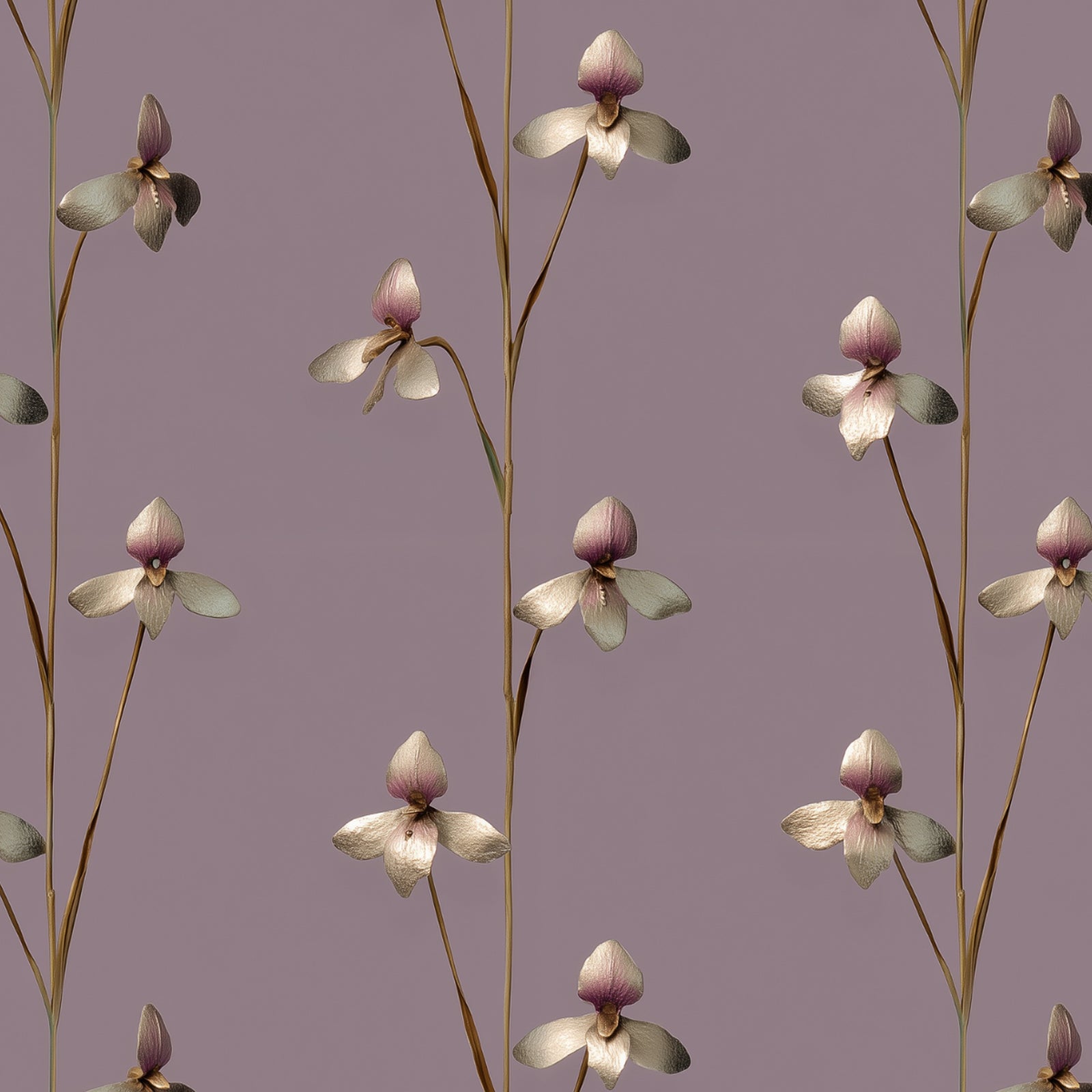 Mauve Orchid Stems - Mauve — 07 Detail Macro