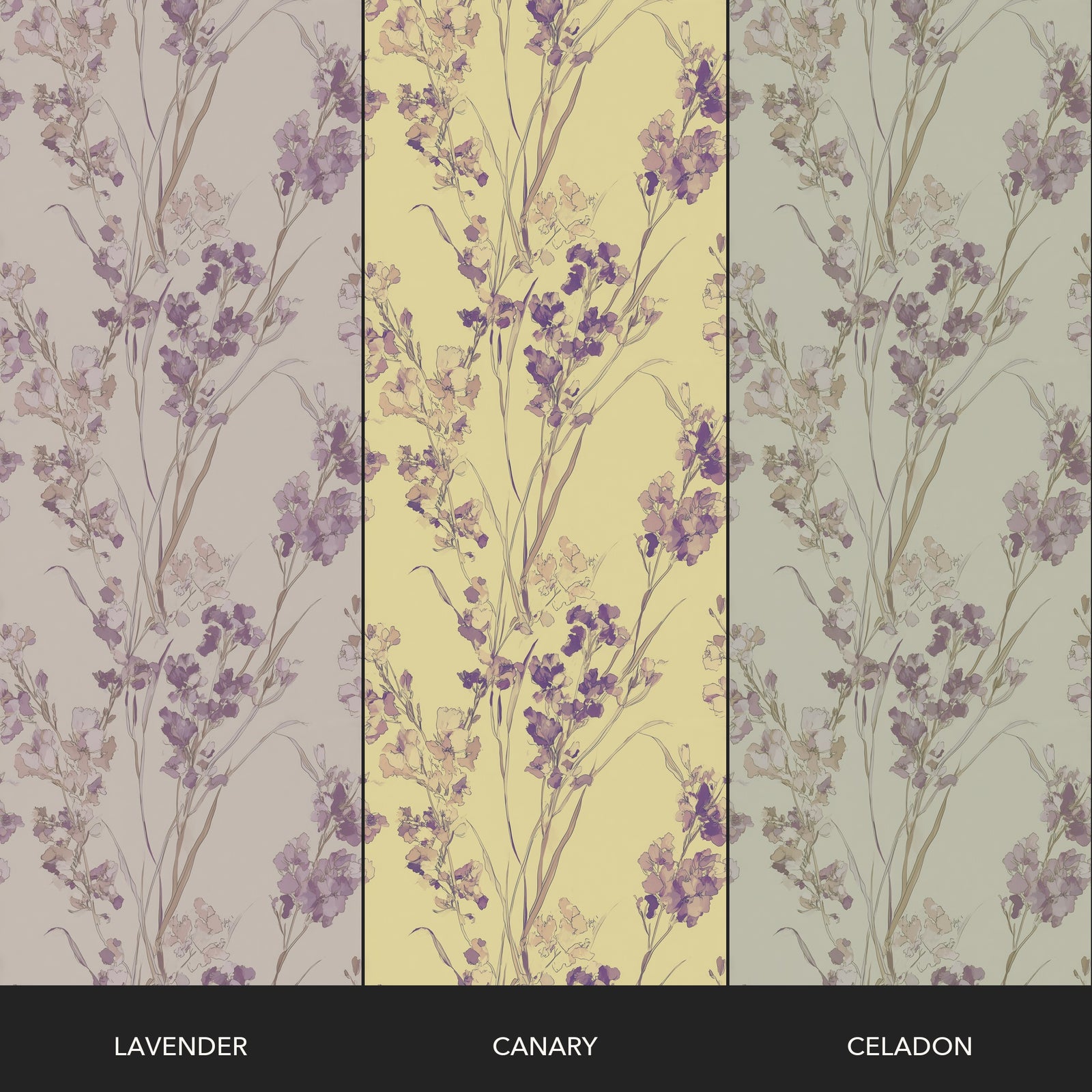 Purple Statice - Celadon — 09 Colorway Strips