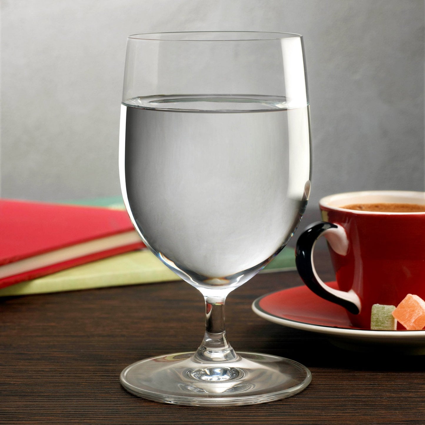 Lifestyle view of Vintage Set of 2 Water Glasses | Provenance & Patina