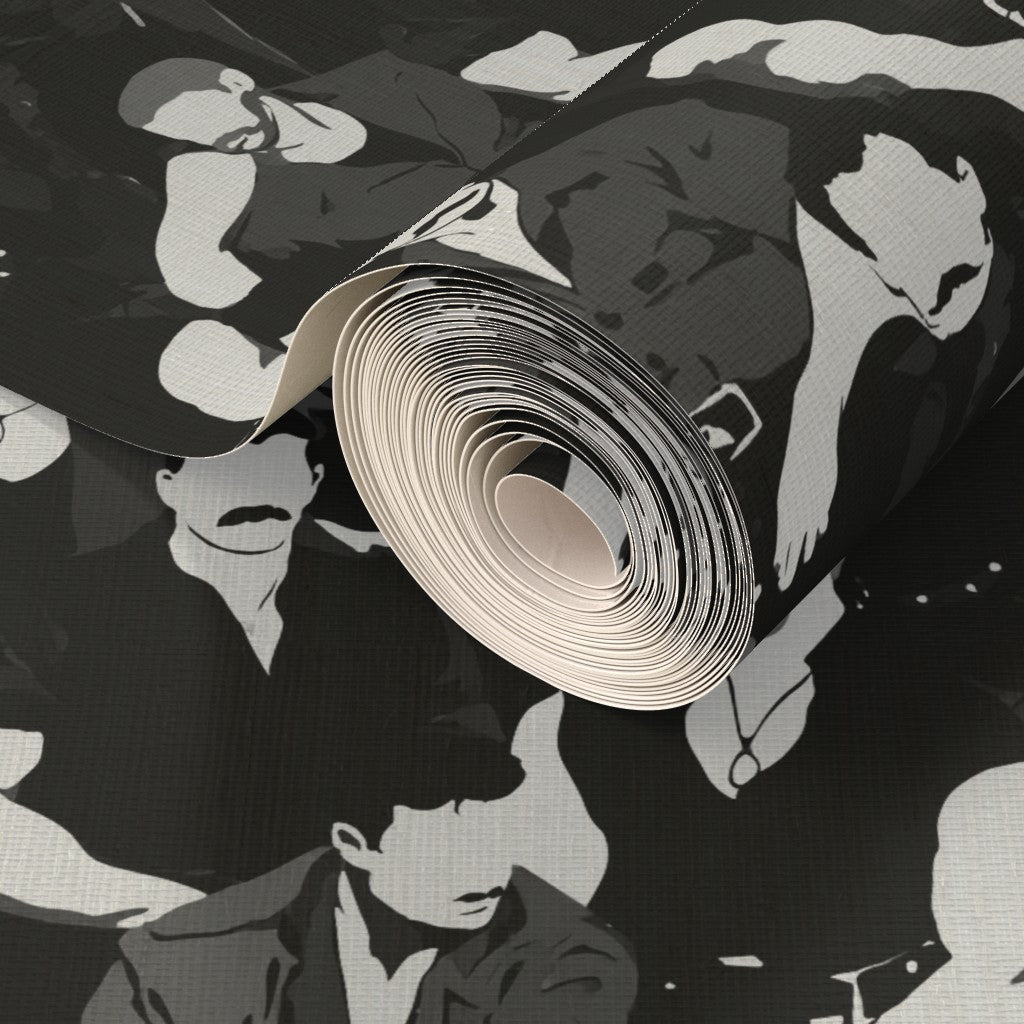 Mustache Men wallpaper texture sample