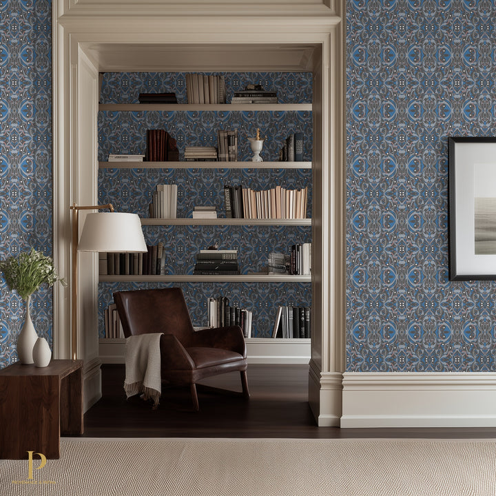 Natures Kaleidoscope Blue — Room Mockup