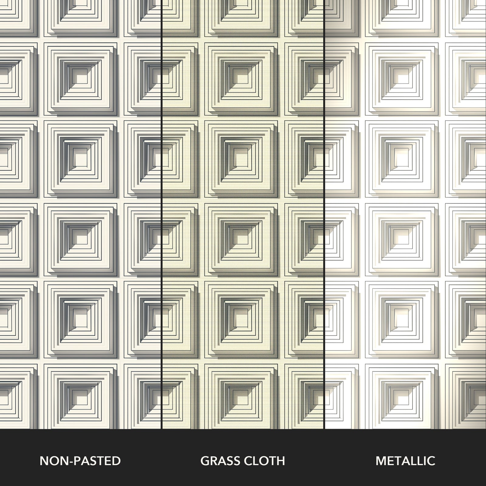 Louis Kahn Inspired Block Rhythm Tile Panel - Concrete — 31 Paper Types