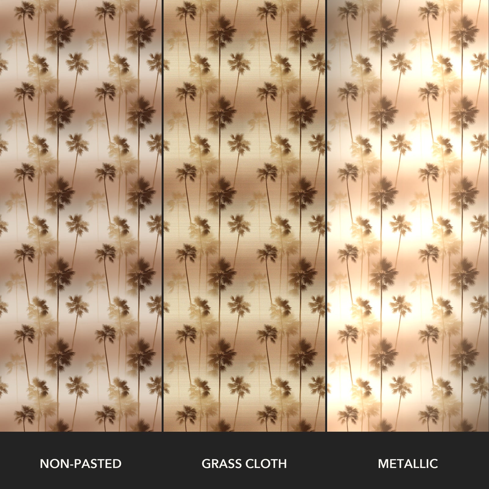 Palm Trees LA Morning - Golden — 31 Paper Types