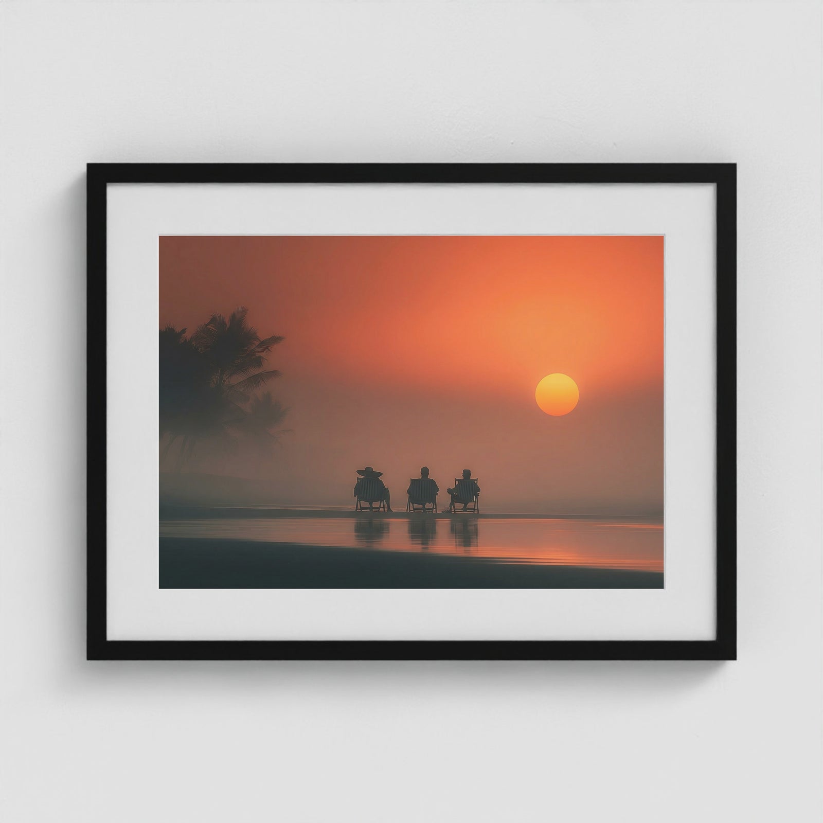 Bali Ritual 24x18 Black Landscape Box Frame