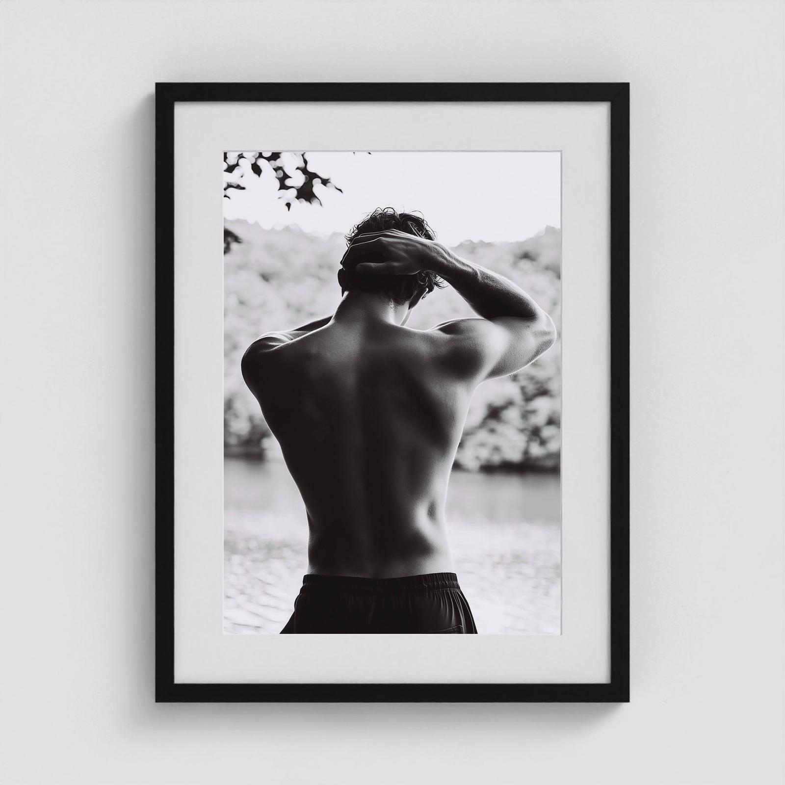 Body of Water No. 1 18x24 Black Portrait Box Frame