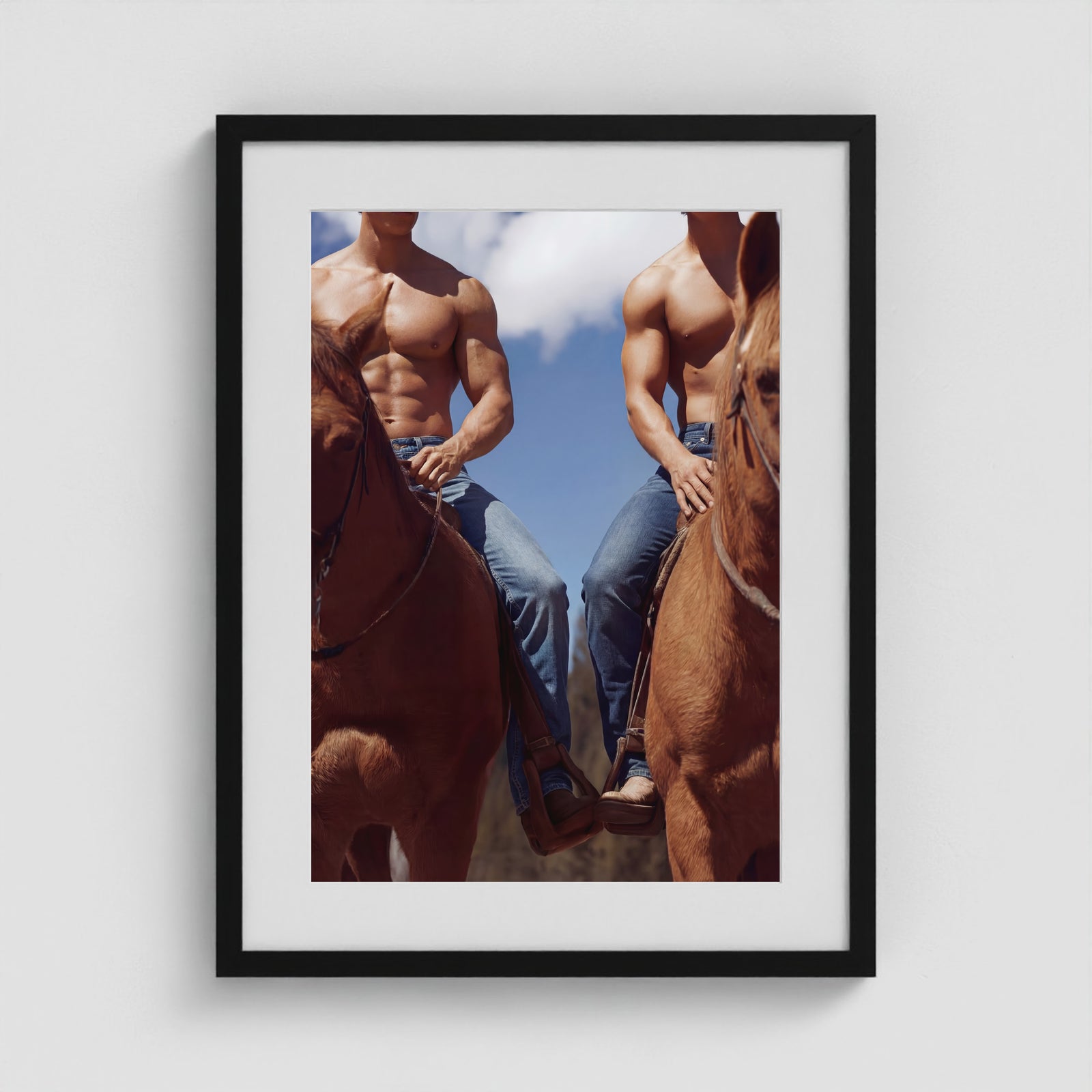Cowboys - No. 1 18x24 Black Portrait Box Frame