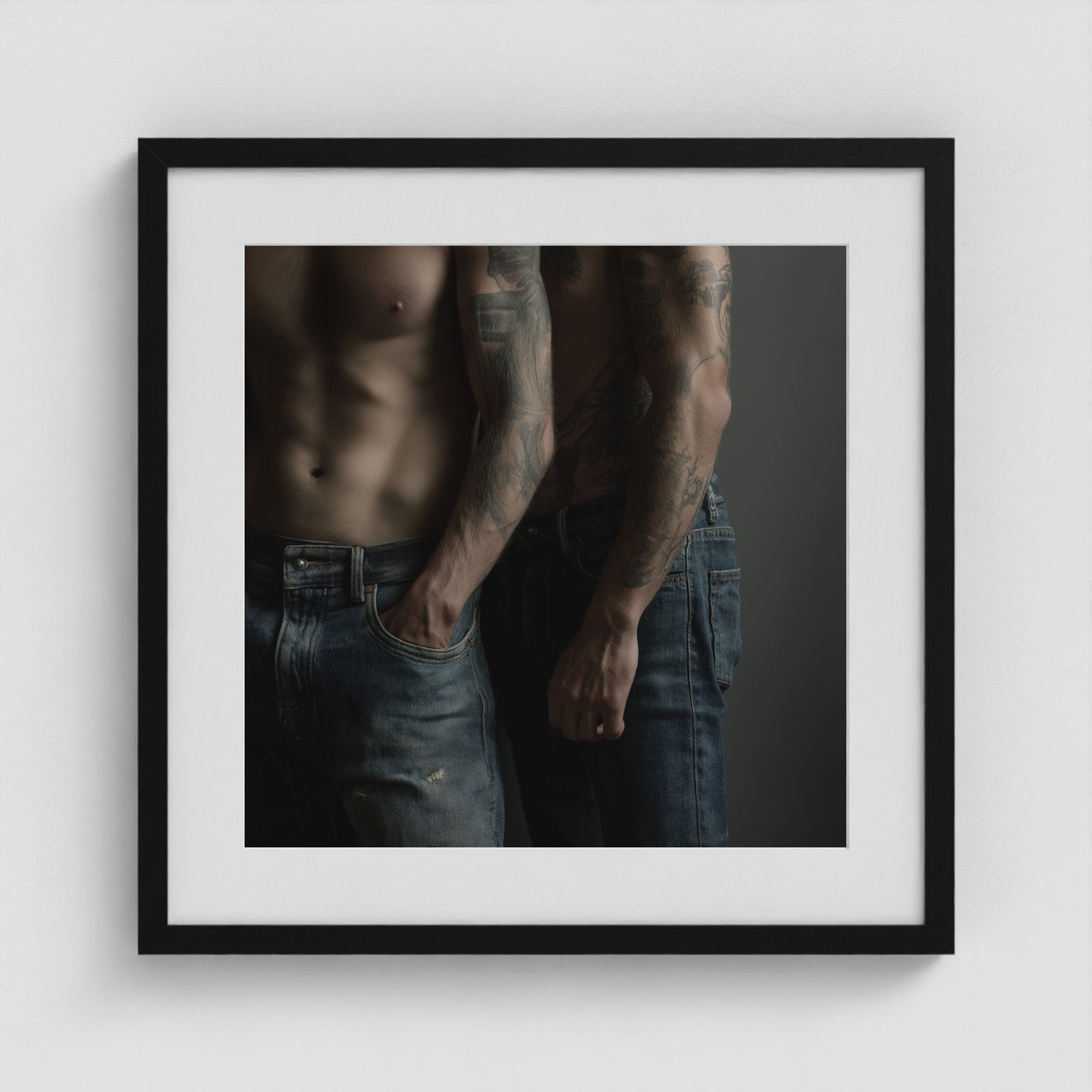 Denim & Ink 20x20 Black Square Box Frame
