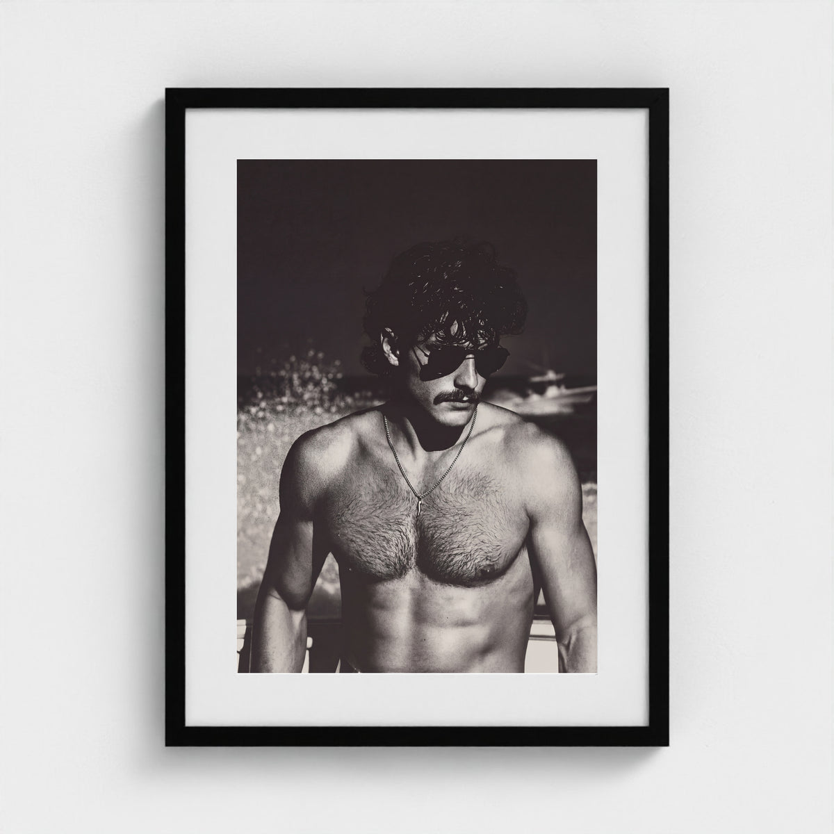 Fire Island Vintage - No. 7 18x24 Black Portrait Box Frame