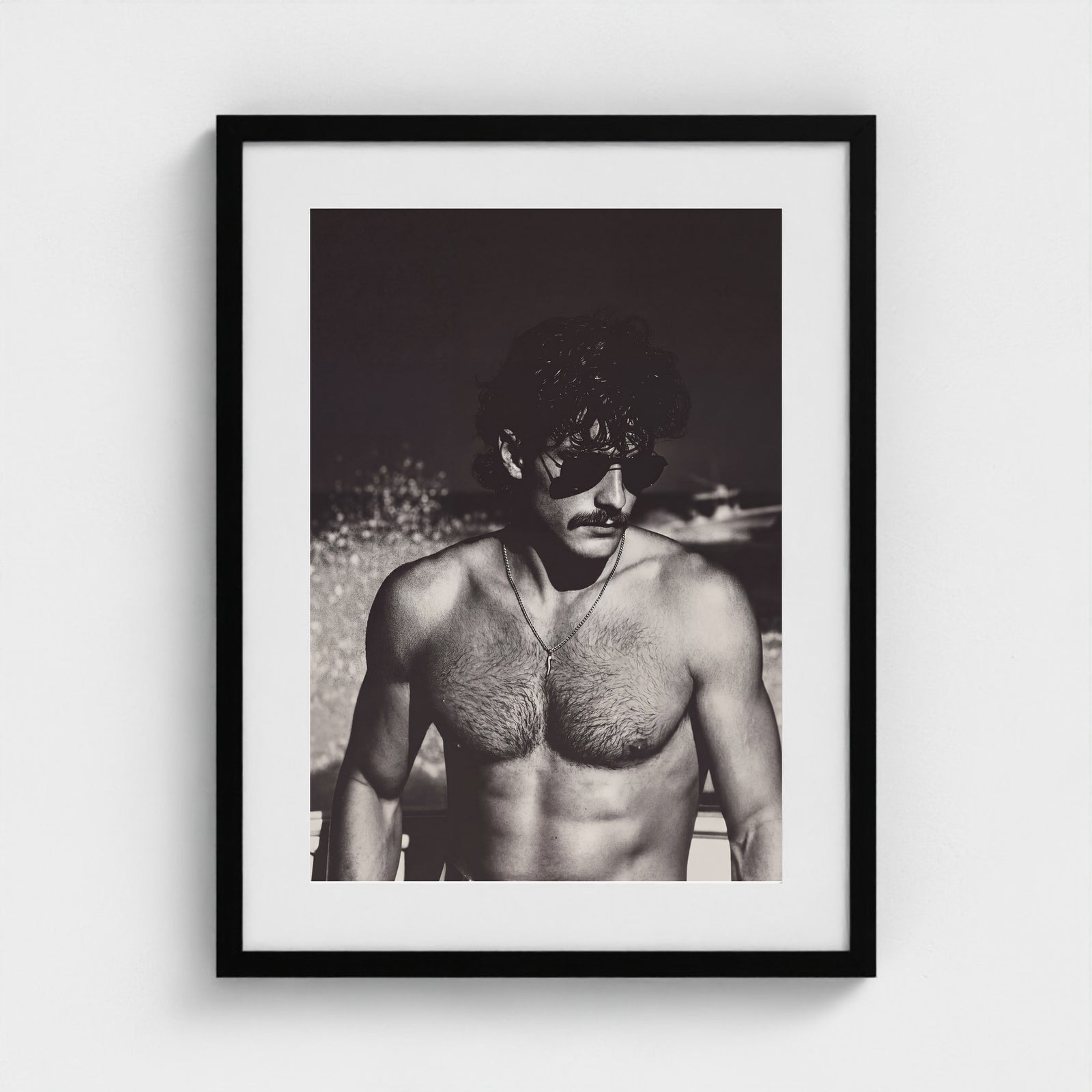Fire Island Vintage - No. 7 18x24 Black Portrait Box Frame