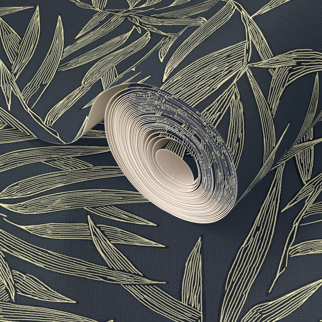 Detailed view of the premium grasscloth bamboo wallpaper in a neutral palette.