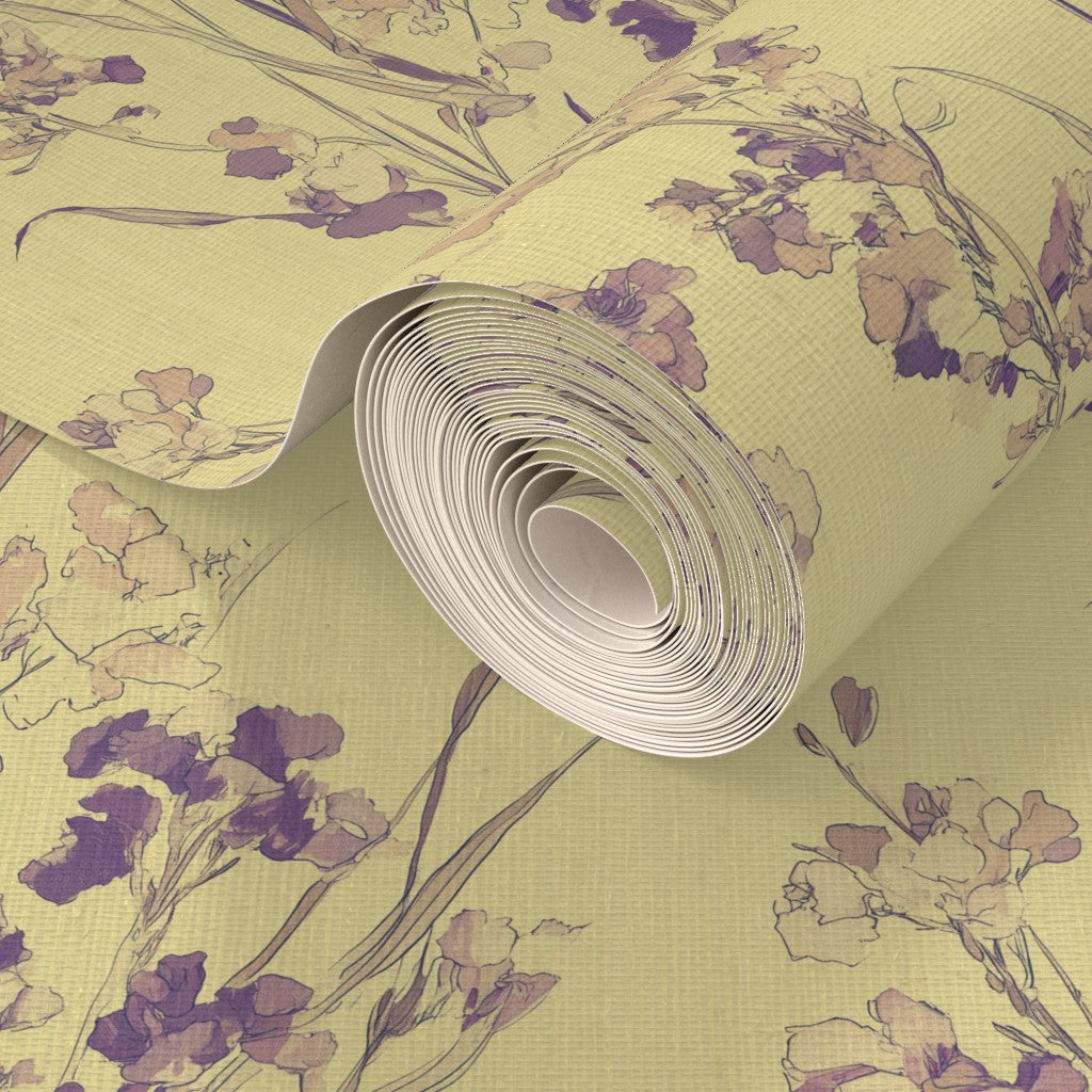 Alternate view of Purple Statice Wallpaper | Provenance & Patina