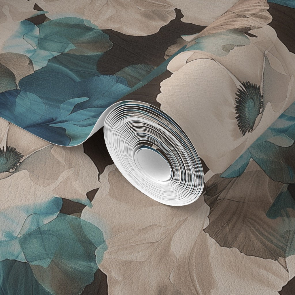 Alternate view of Sheer Peonies Wallpaper | Provenance & Patina