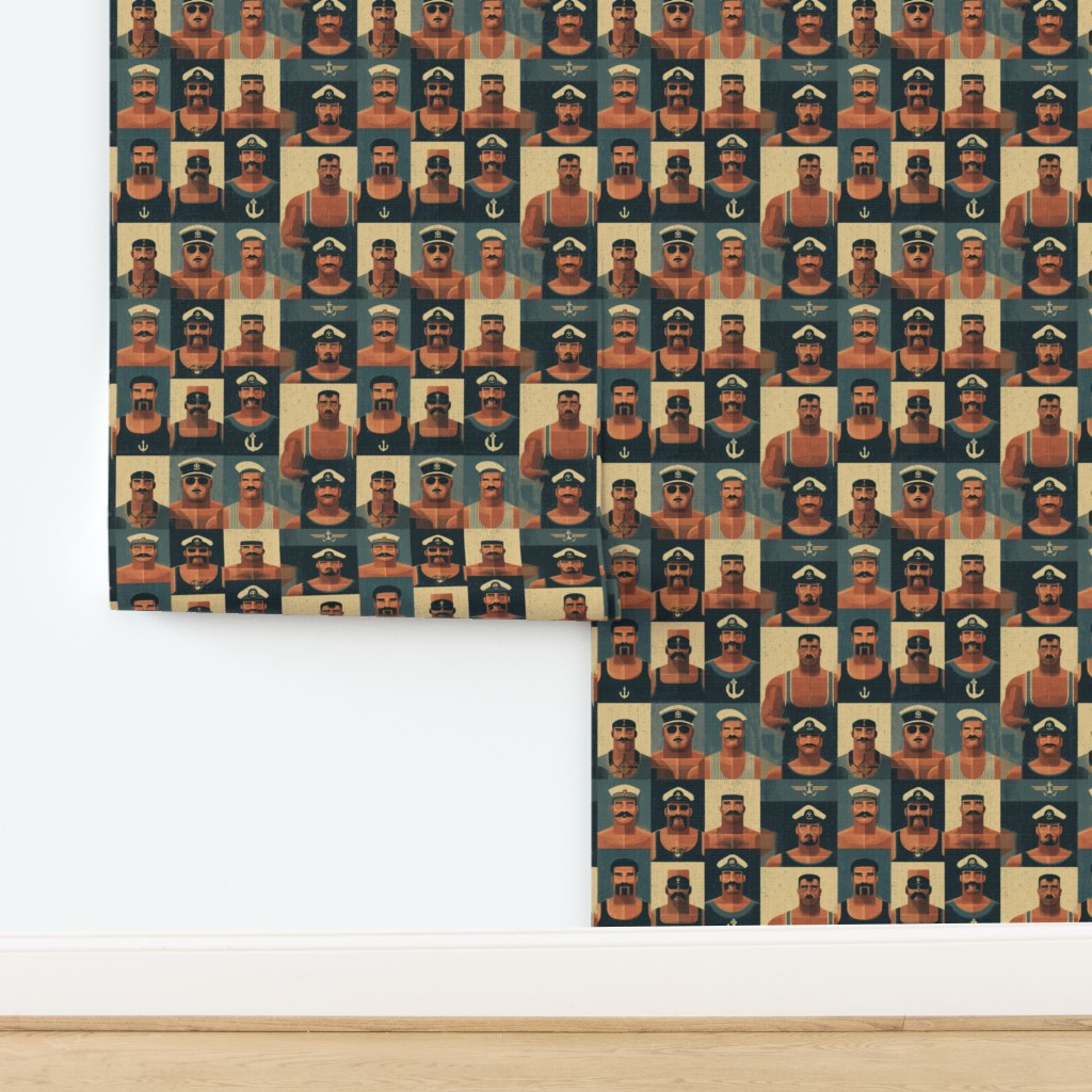Natural woven grass cloth texture sample for Ahoy Sailor wallpaper