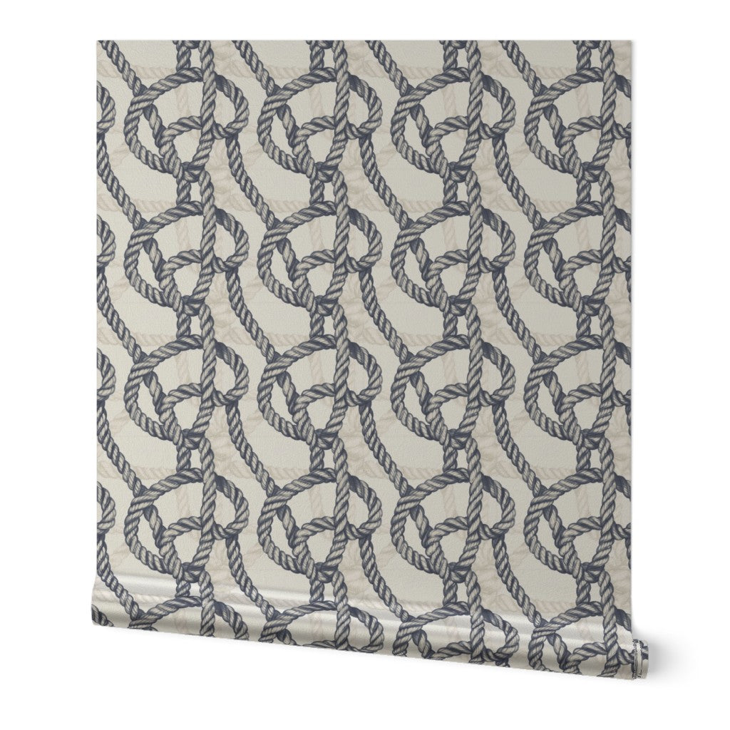 Metallic finish swatch of the Harbor Knot design with a subtle pearlescent sheen