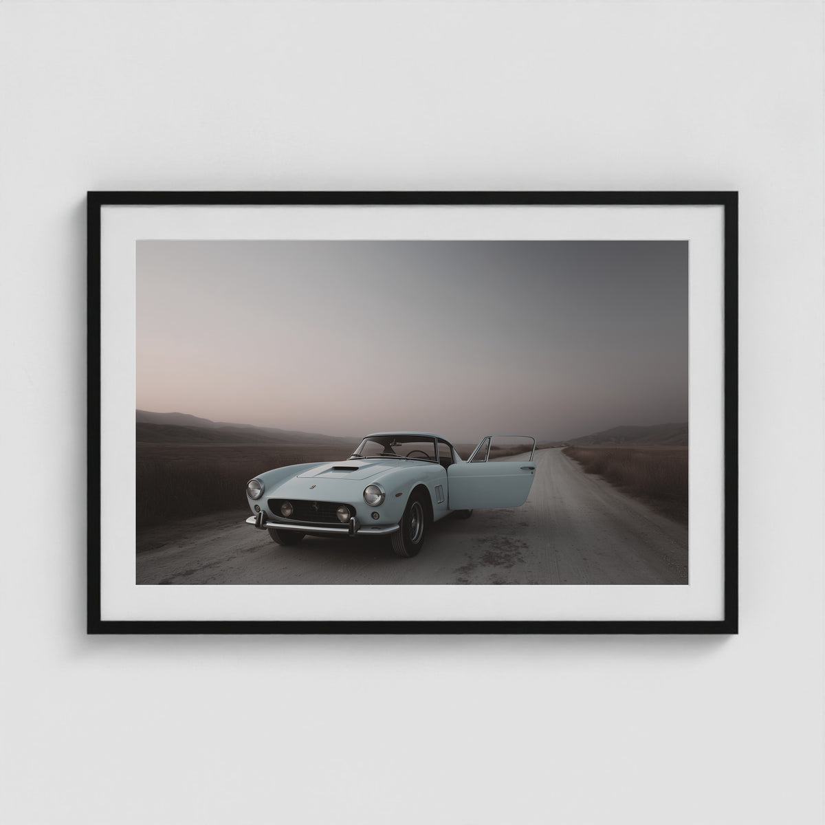 Mid-century Motors - No. 2 36x24 Black Landscape Box Frame