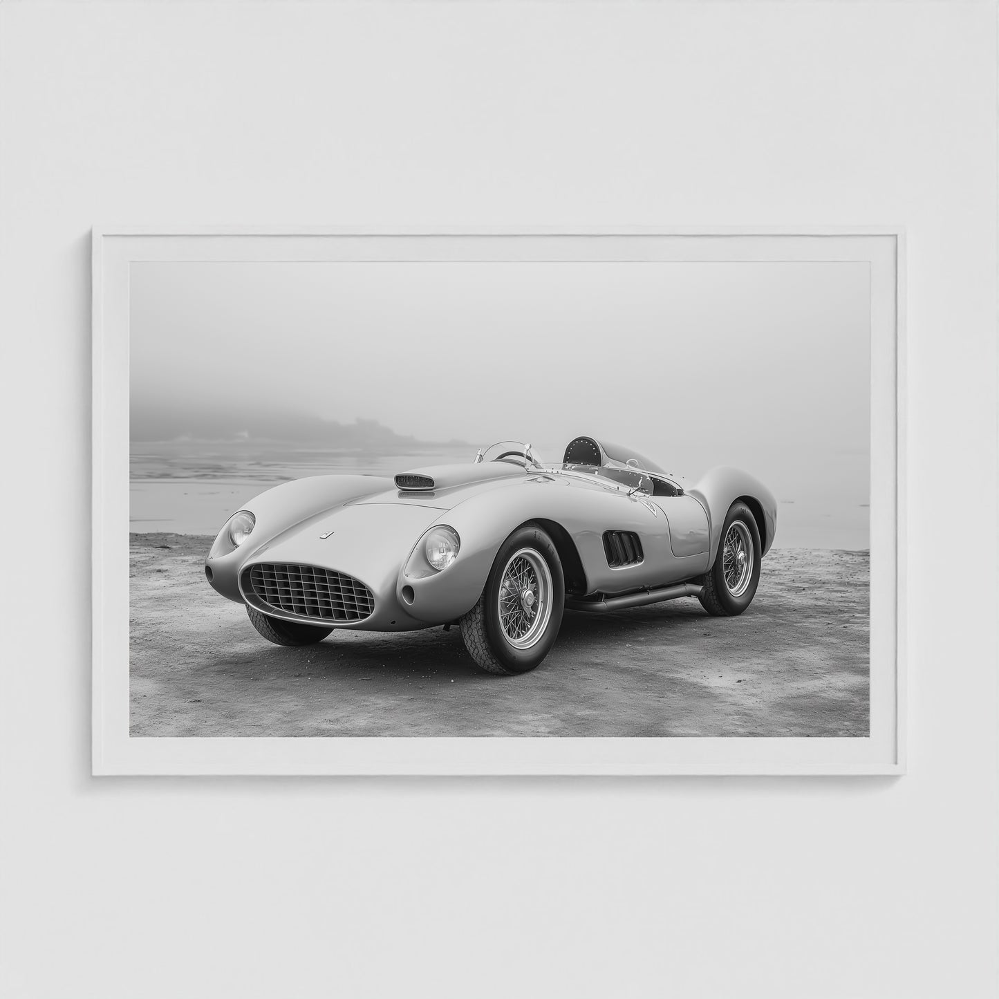 Mid-century Motors - No. 3 60x40 White Landscape Box Frame