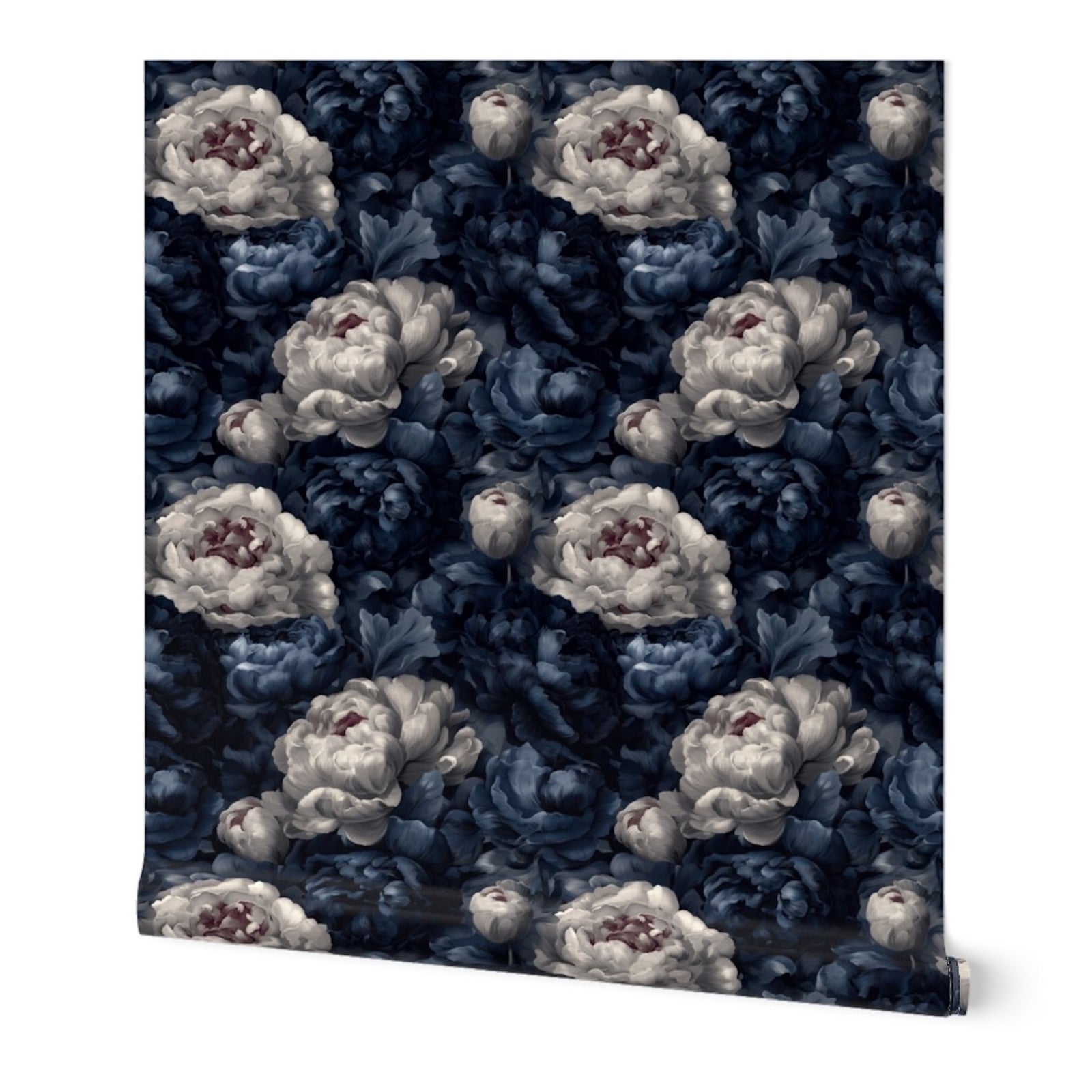 Product shot of Indigo Bloom Ballad Wallpaper | Provenance & Patina