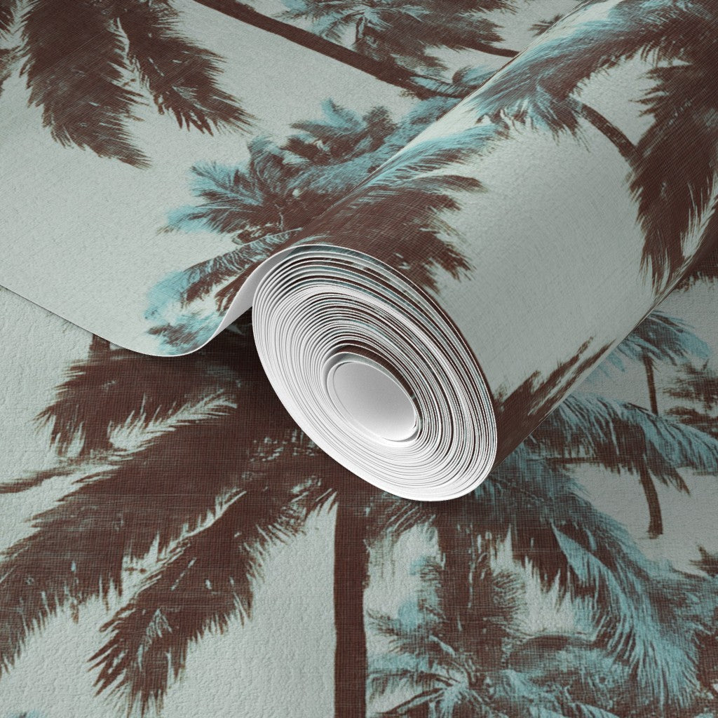 Detailed close-up showing the rich matte print quality on traditional wallpaper.