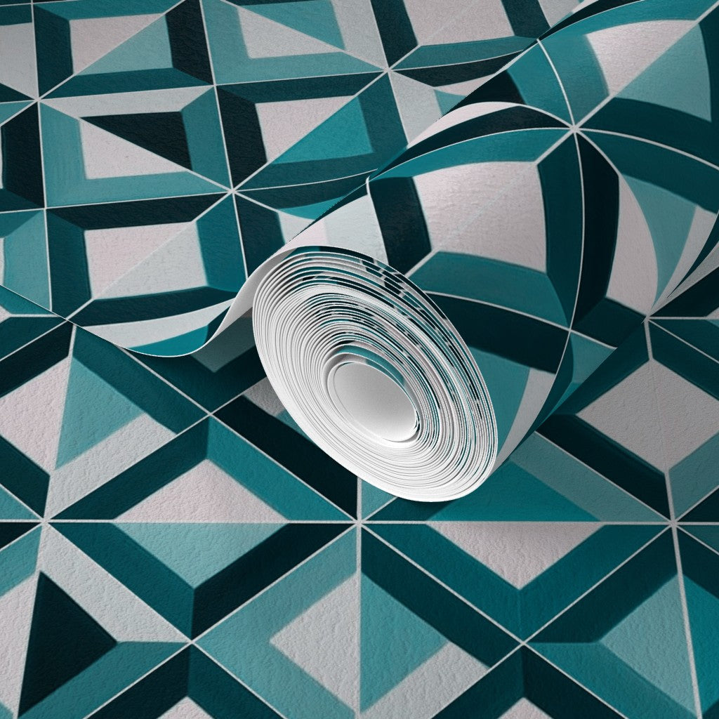 Close-up pattern detail of Ponti Beige matte wallpaper