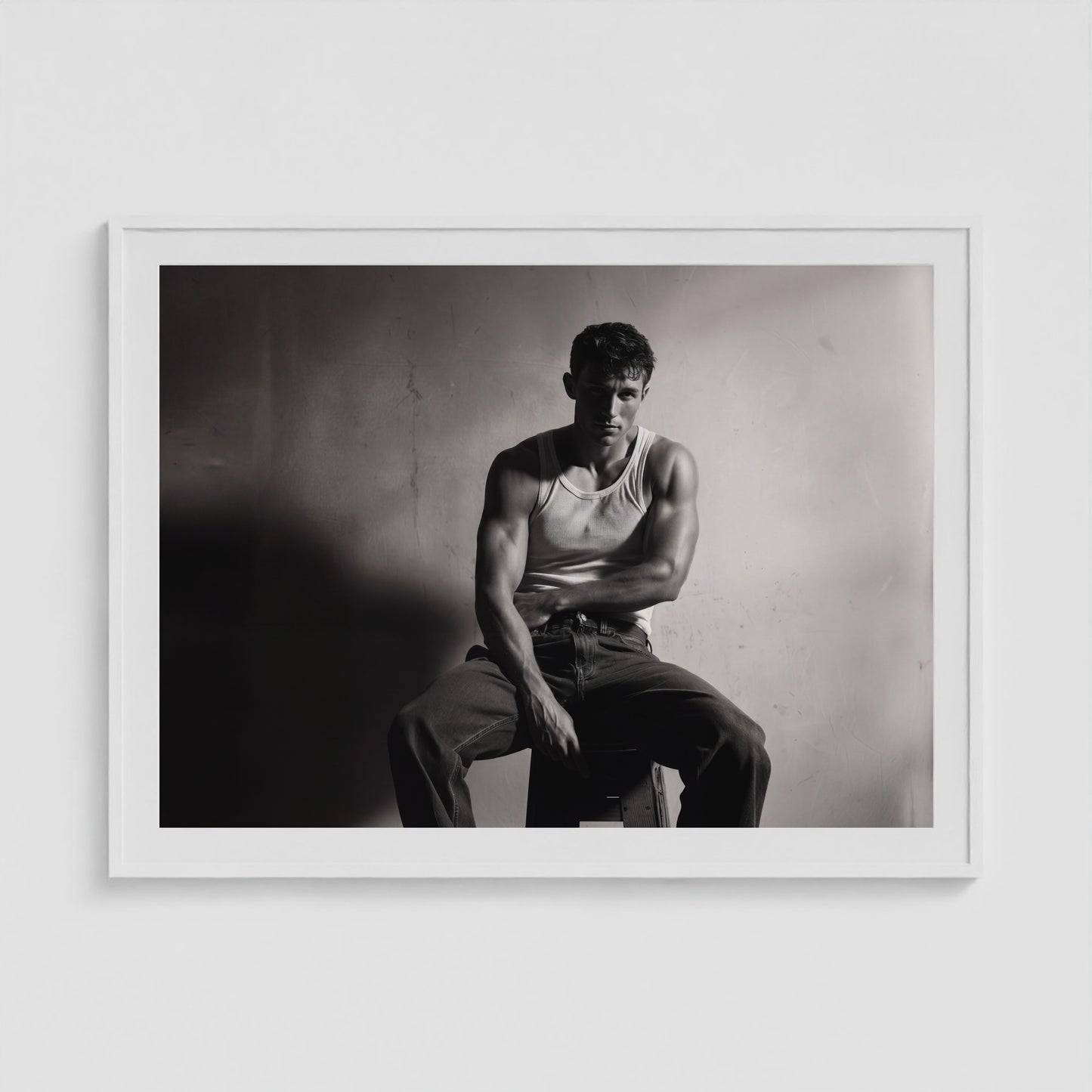 Resting in Want 48x36 White Landscape Box Frame