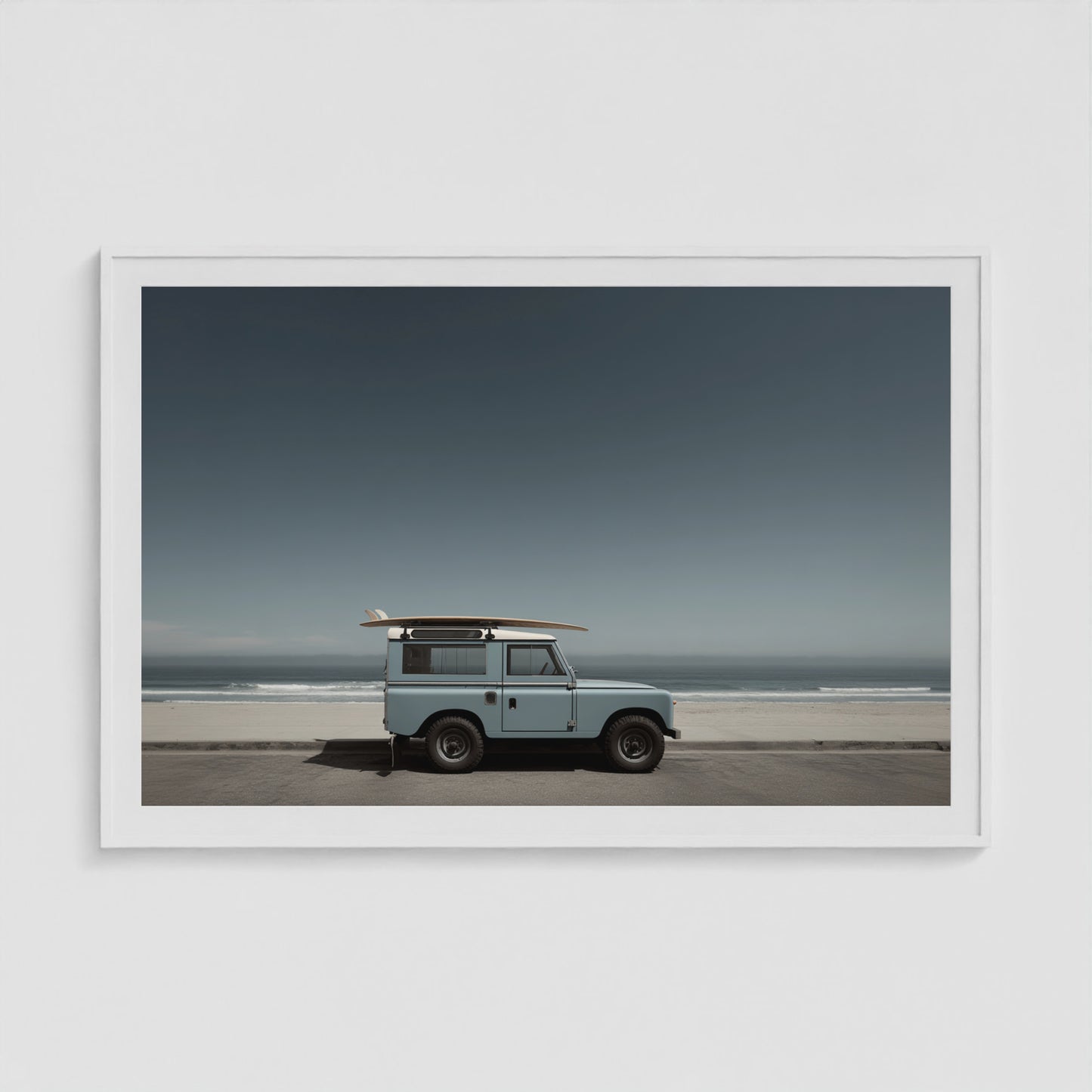 Rover Field Study - No. 7 60x40 White Landscape Box Frame