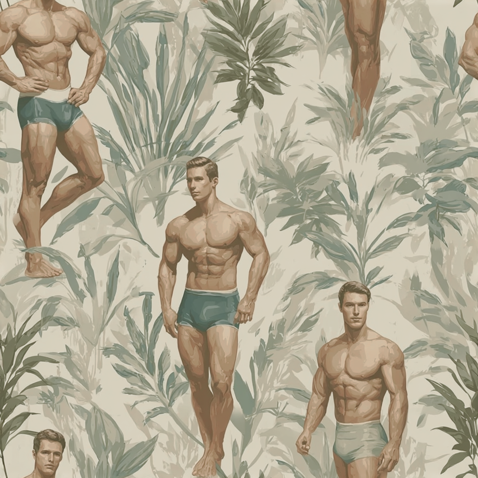 Color swatch of the Daddy Hunt wallpaper in Sand.