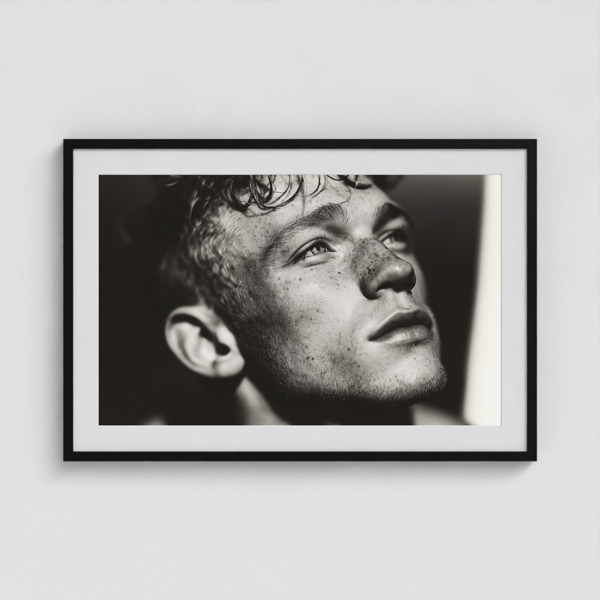 Soft Gaze 36x24 Black Landscape Box Frame