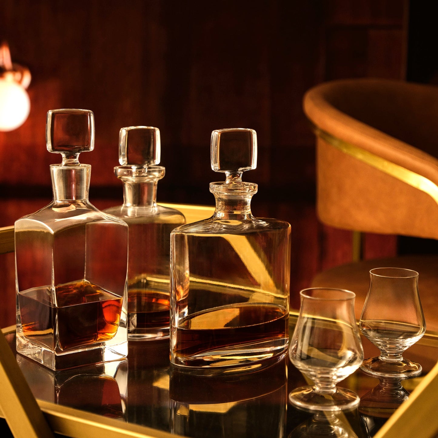 Lifestyle view of Islands Set of Two Whisky Tasting Glasses - Luxury Whiskey glass | Provenance & Patina