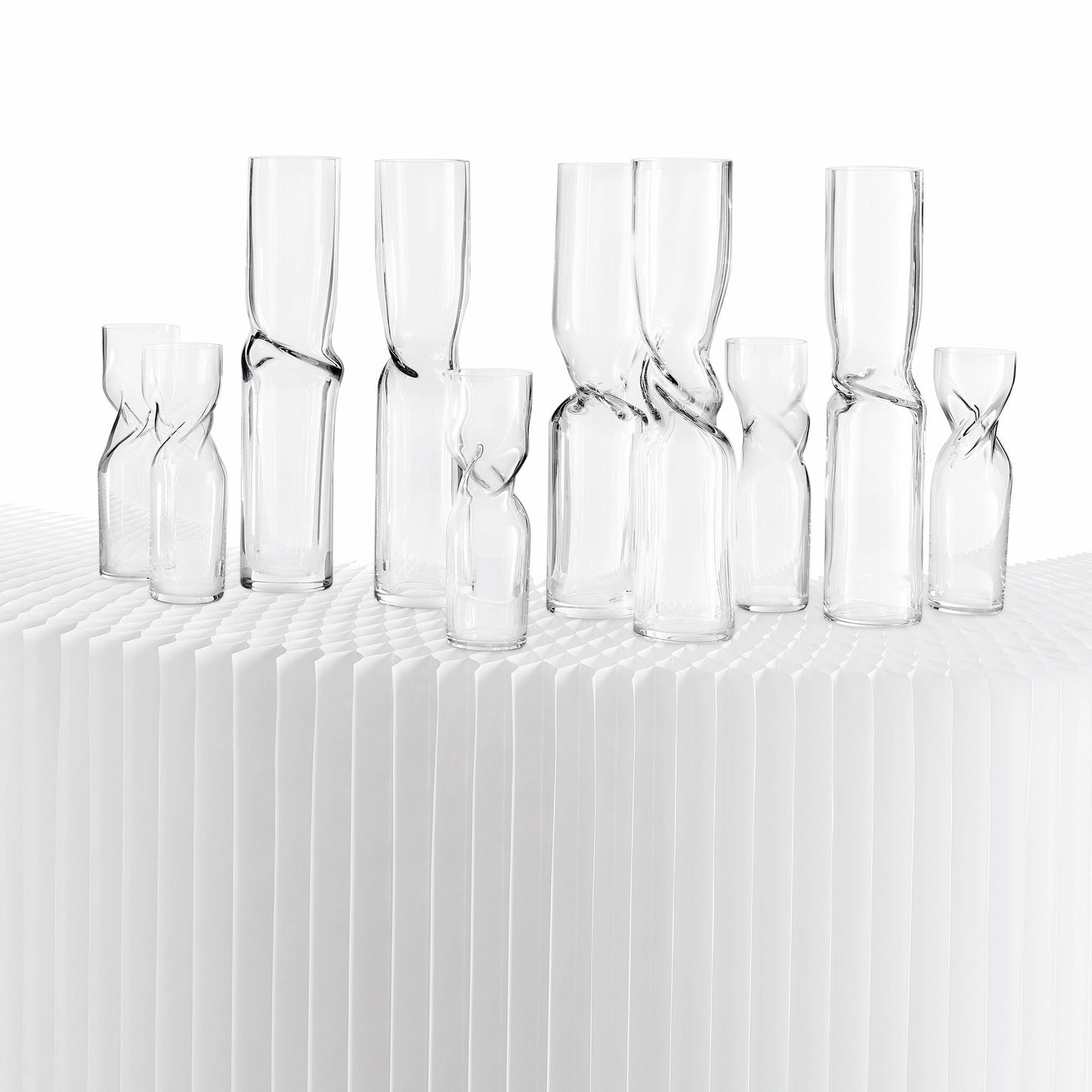 Close up detail of OMNIA Twist Set of 2 Glasses - Luxury flute glass | Provenance & Patina