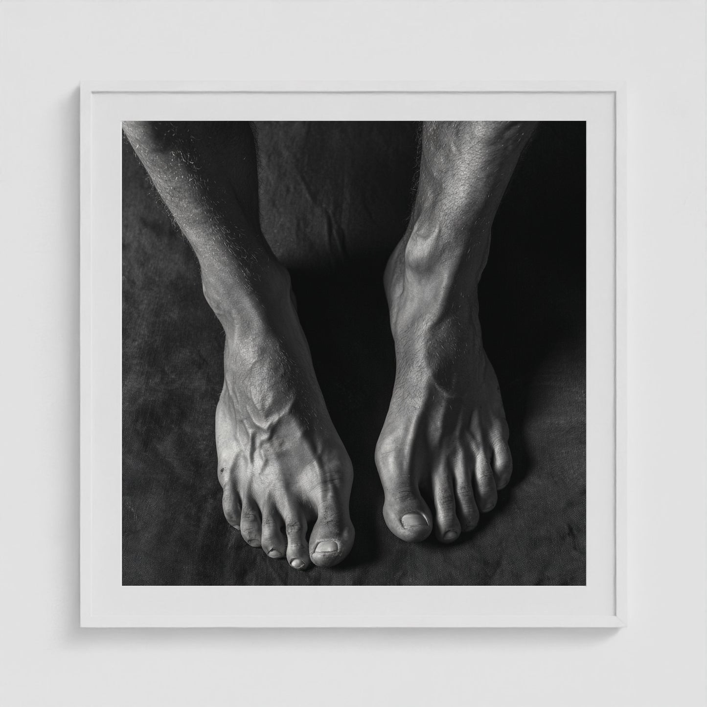 Underfoot 36x36 White Square Box Frame