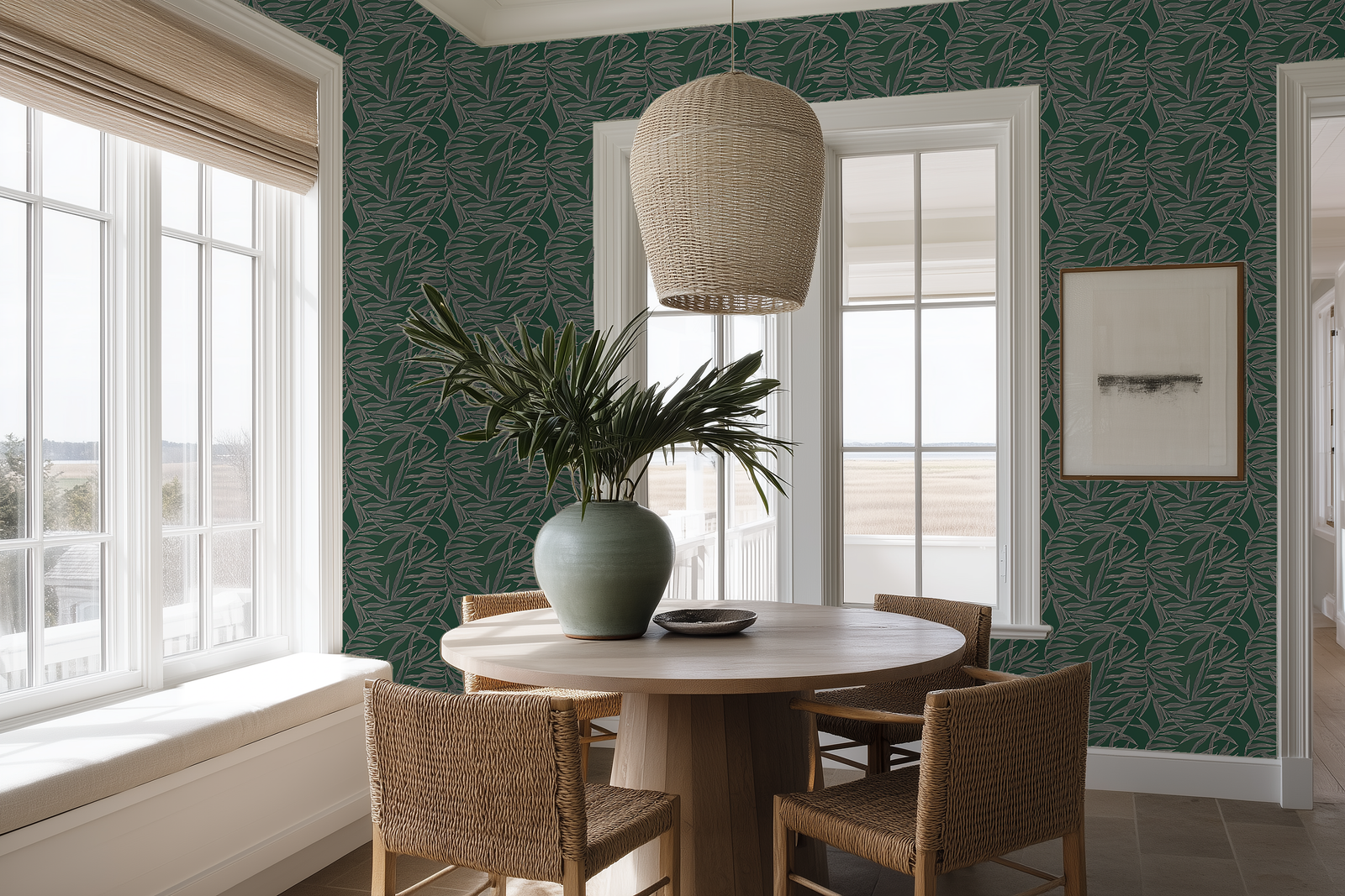 Alternate view of Bamboo Wallpaper — Verdant | Provenance & Patina