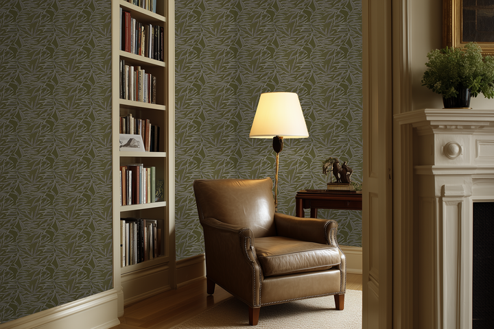 Close up detail of Bamboo Wallpaper — Verdant | Provenance & Patina