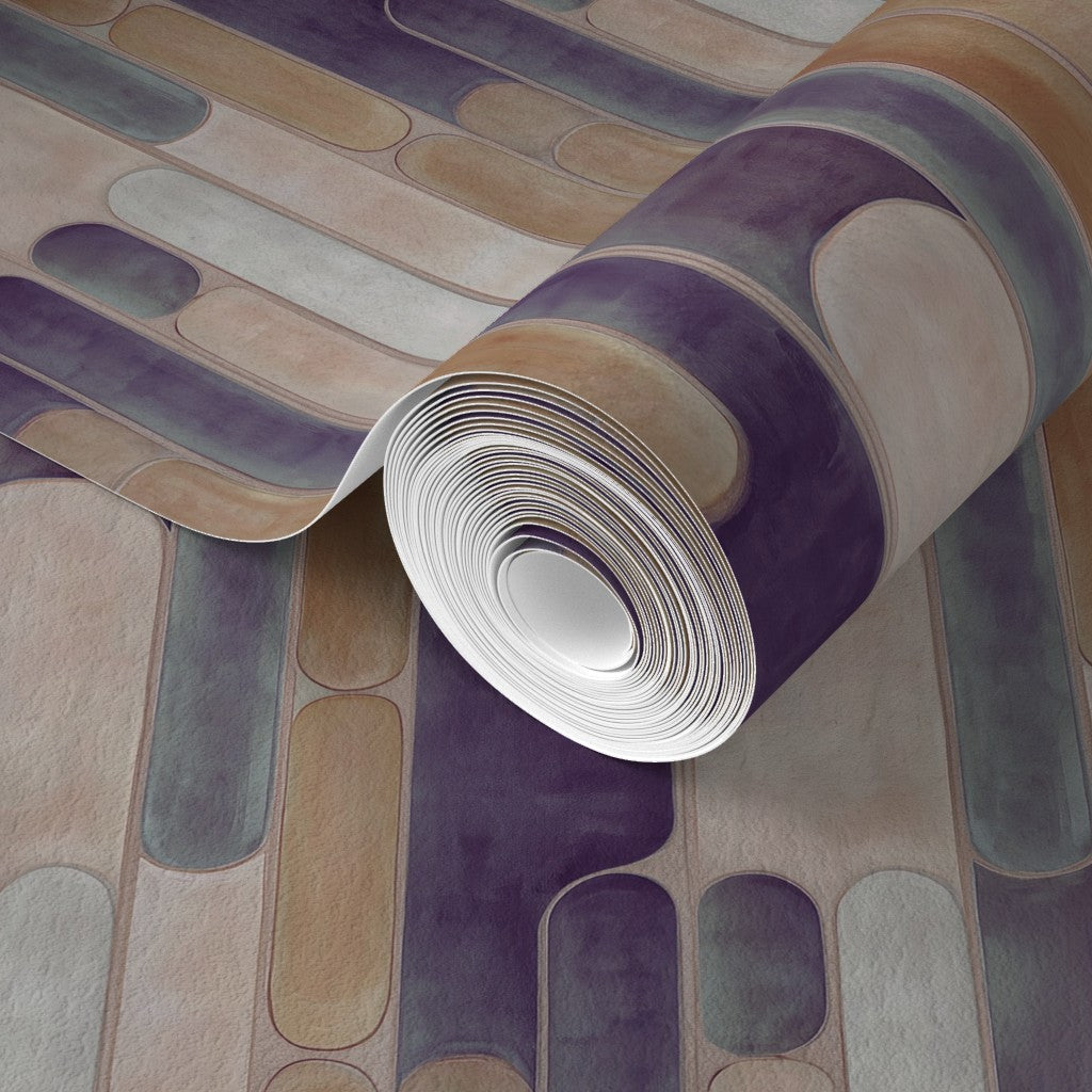 Alternate view of Linear Saturated Colors Wallpaper | Provenance & Patina