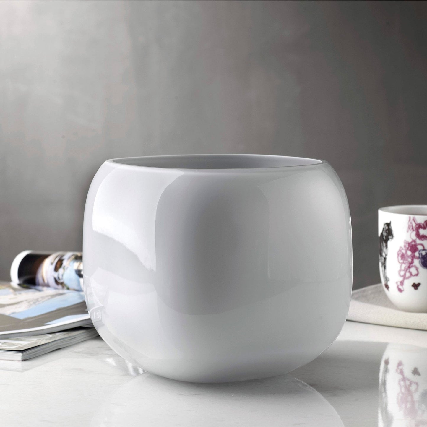 Lifestyle view of Mono Box Vase Medium Barware | Provenance & Patina
