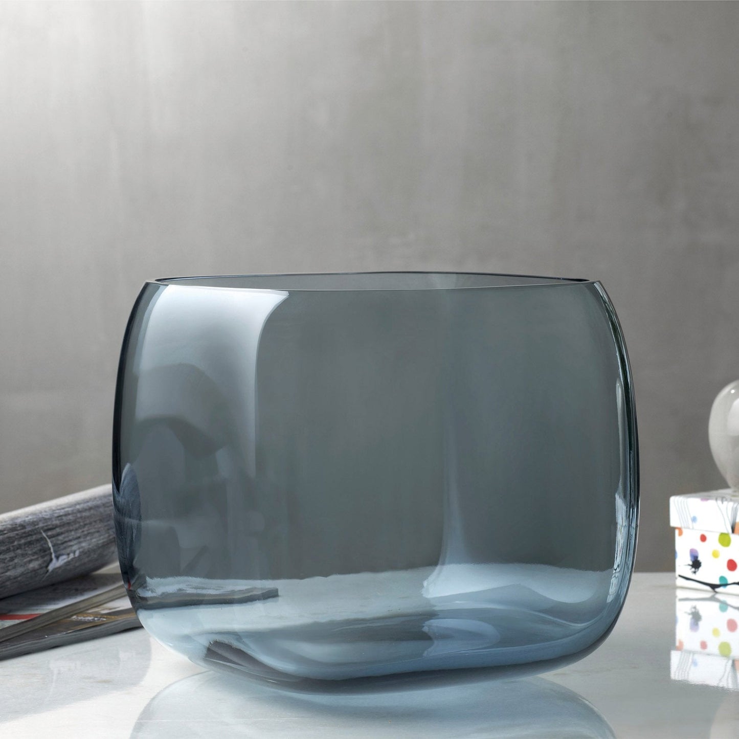 Lifestyle view of Mono Box Vase Extra Large Barware | Provenance & Patina