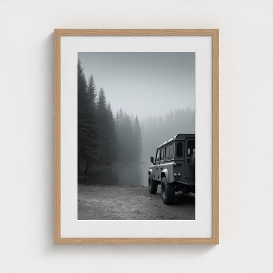 Fogbound Lakeside SUV in Monochrome Grey Tones