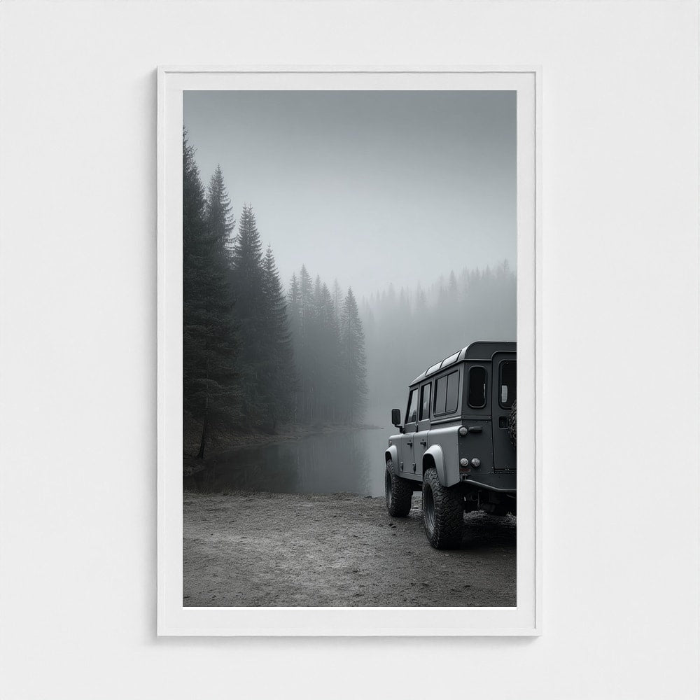 Fogbound Lakeside SUV in Monochrome Grey Tones