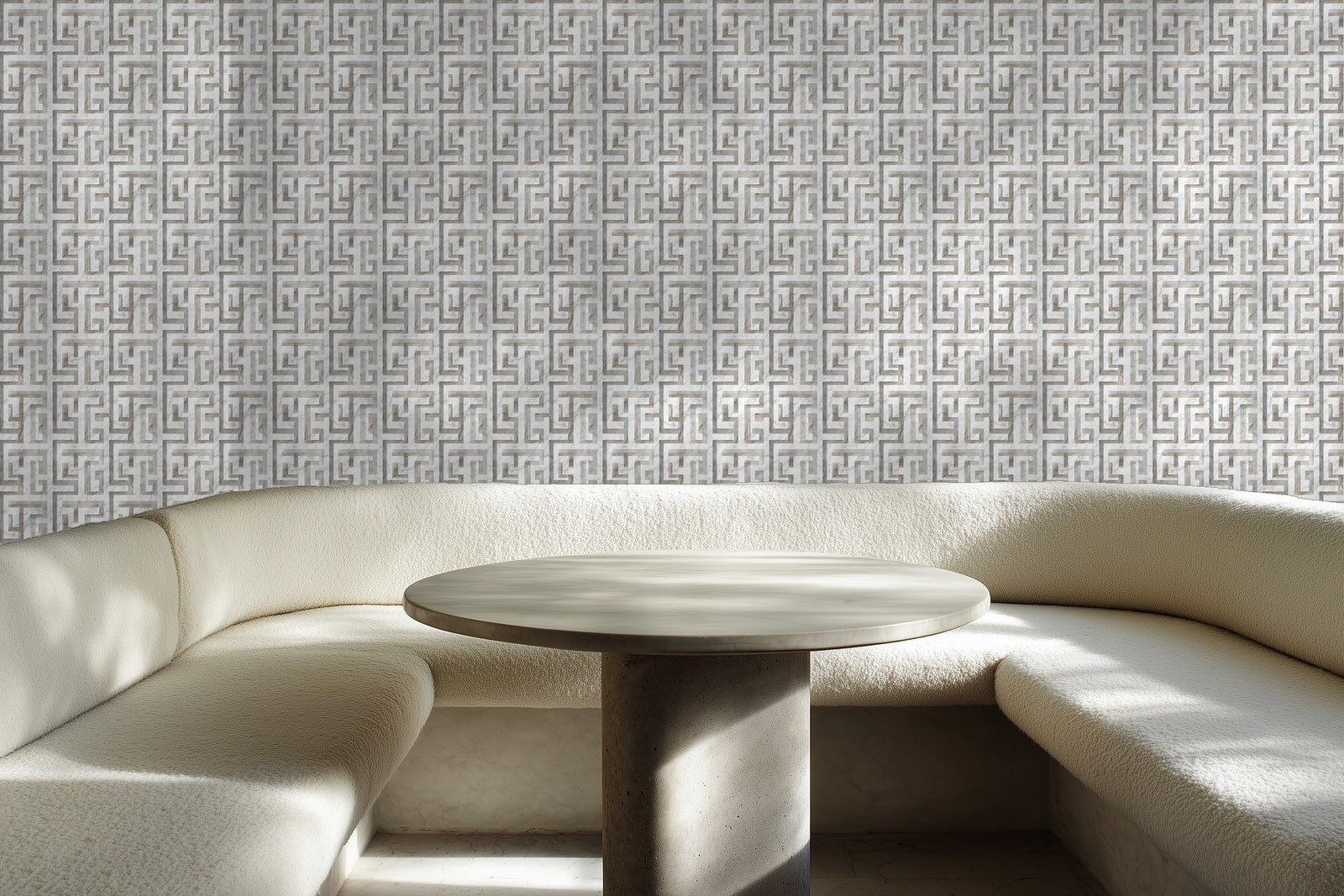 Alternate view of Greek Key Wallpaper | Provenance & Patina