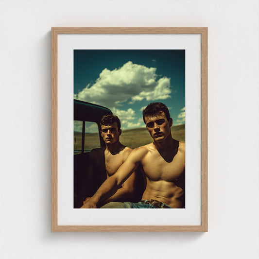 Cinematic Portrait of Youth in a Vintage Pickup Bed