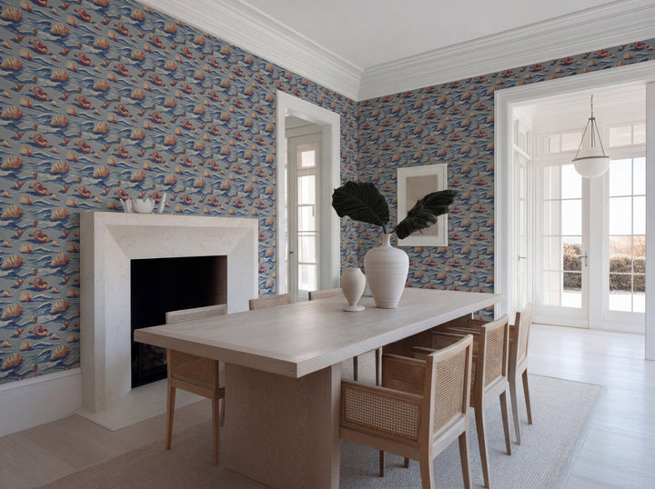 Close up detail of Beach Treasures Wallpaper | Provenance & Patina