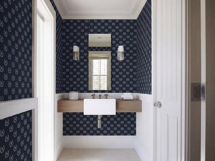 Close up detail of Sailing Crest Wallpaper | Provenance & Patina