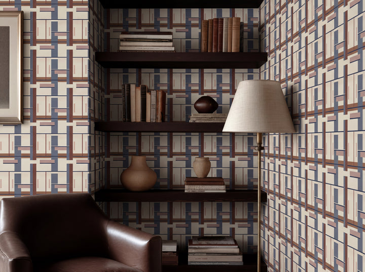 Close up detail of Bauhaus Wallpaper | Provenance & Patina