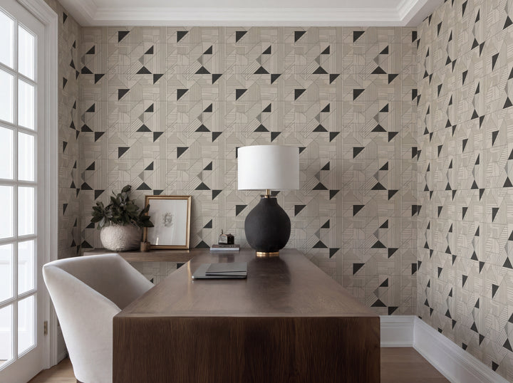 Close up detail of Atelier Geometry Wallpaper | Provenance & Patina