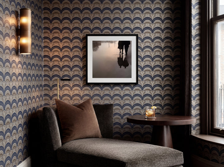 Close up detail of Marais Deco Wallpaper | Provenance & Patina