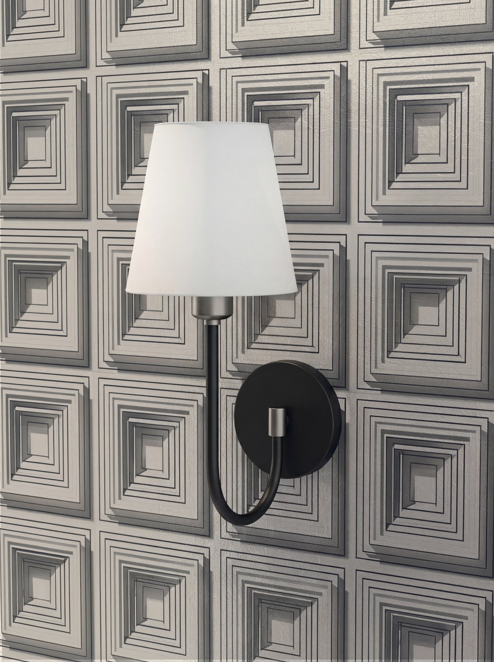 Alternate view of Louis Kahn Inspired Block Rhythm Tile Panel - Luxury Wallpaper | Provenance & Patina