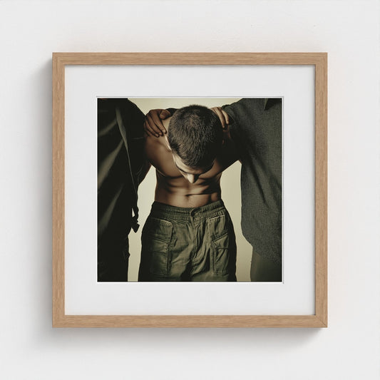 Contemplative Figure Study in Muted Earth Tones