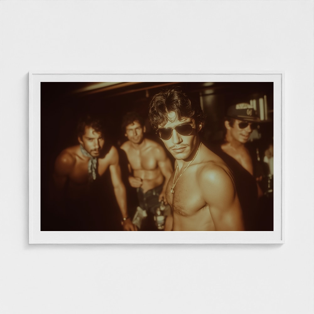 Masculine Group Portrait in Warm Vintage Tones