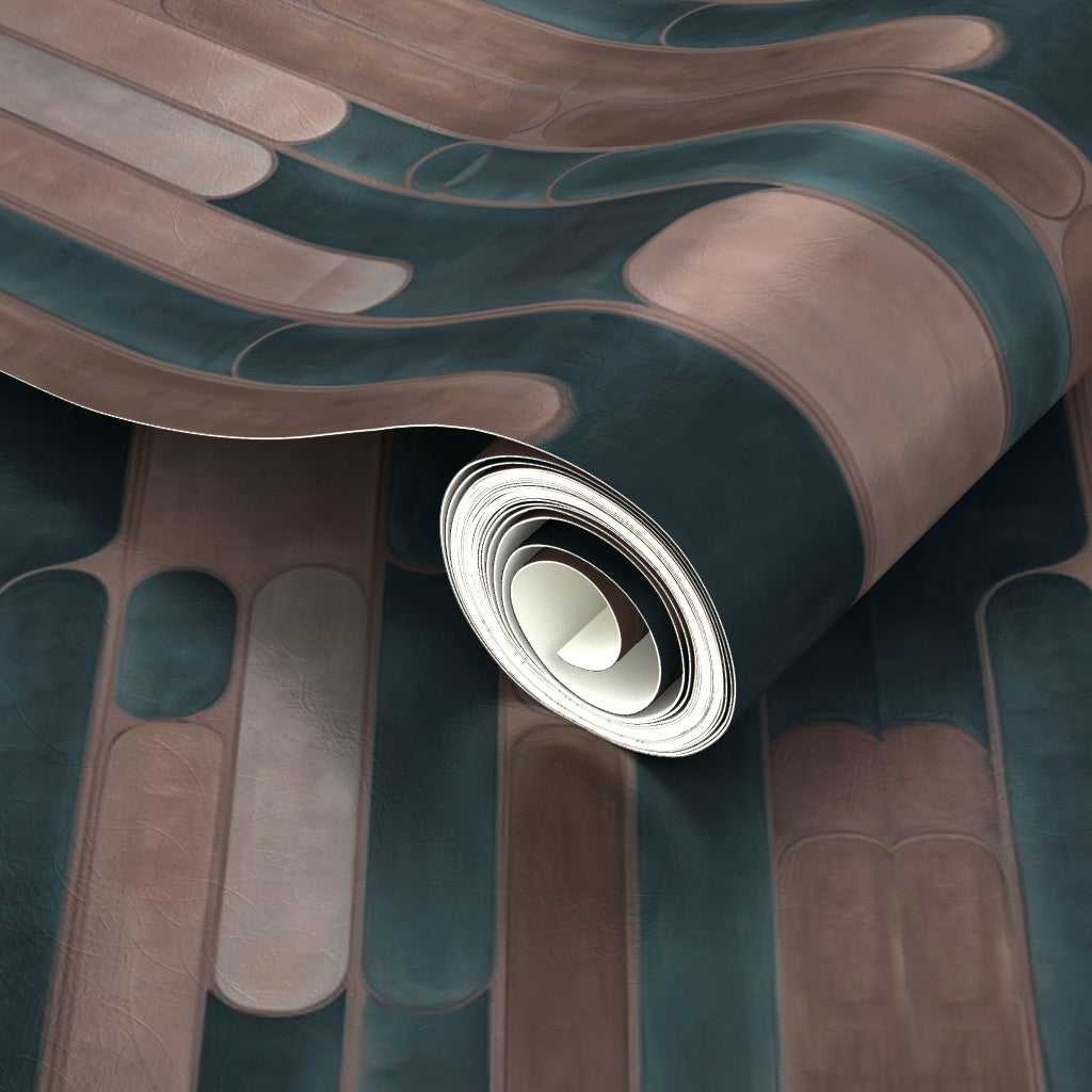 PP wallpaper type roll | tempo-wallpaper | Teal | Metallic