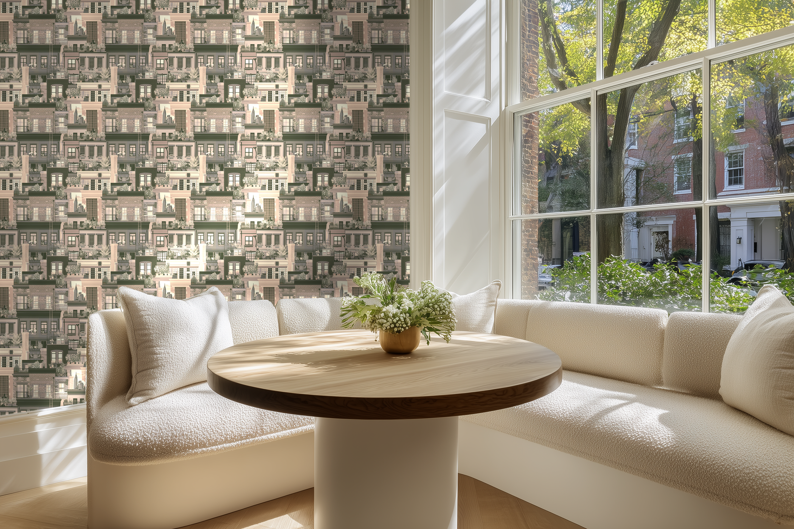 Alternate view of West Village Rooftops Wallpaper | Provenance & Patina
